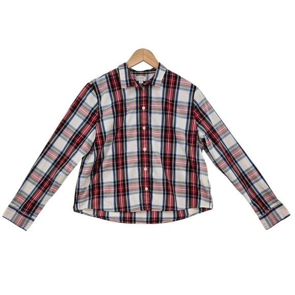 J‎ Crew Womens M Modern Tartan Plaid Button Down Shirt - Picture 3 of 12